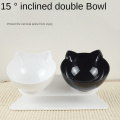 Chat Double Bowl Feeder pour animaux de compagnie non glis